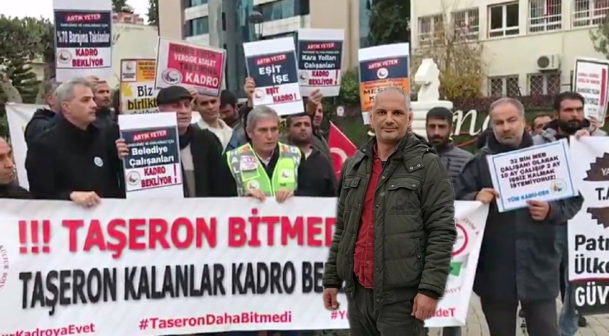 BitirinArtık Taşeronu
Taşeron işçiler Seçim Öncesi Kadro Bekliyor. Verilen Sözler Tutulmalıdır. 
<a href="/RTErdogan/">Recep Tayyip Erdoğan</a> 
<a href="/dbdevletbahceli/">Devlet Bahçeli</a> 
<a href="/Akparti/">AK Parti</a> 
<a href="/MHP_Bilgi/">MHP</a> 
<a href="/isikhanvedat/">Prof. Dr. Vedat Işıkhan</a>