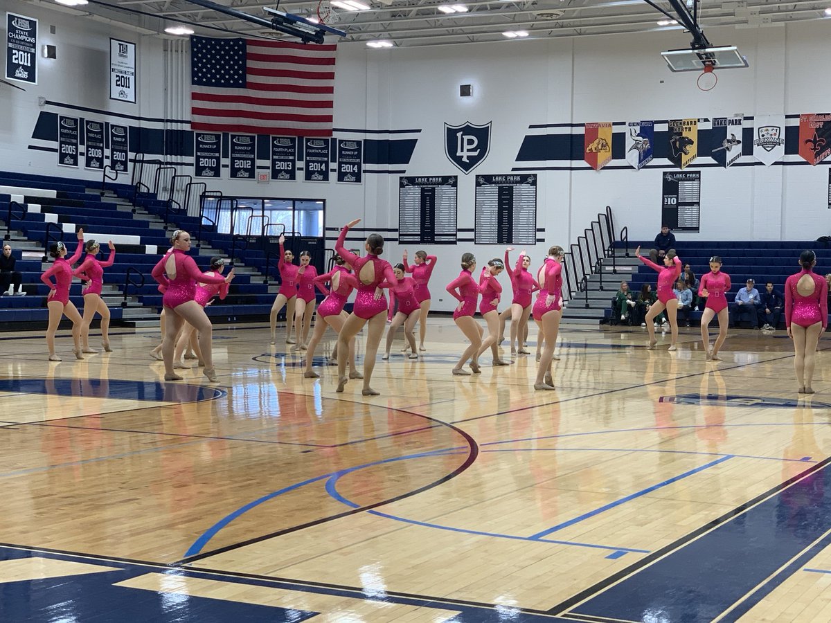 The Conant Competitive Dance Team performing at the IHSA Sectional!  Go Cougars!