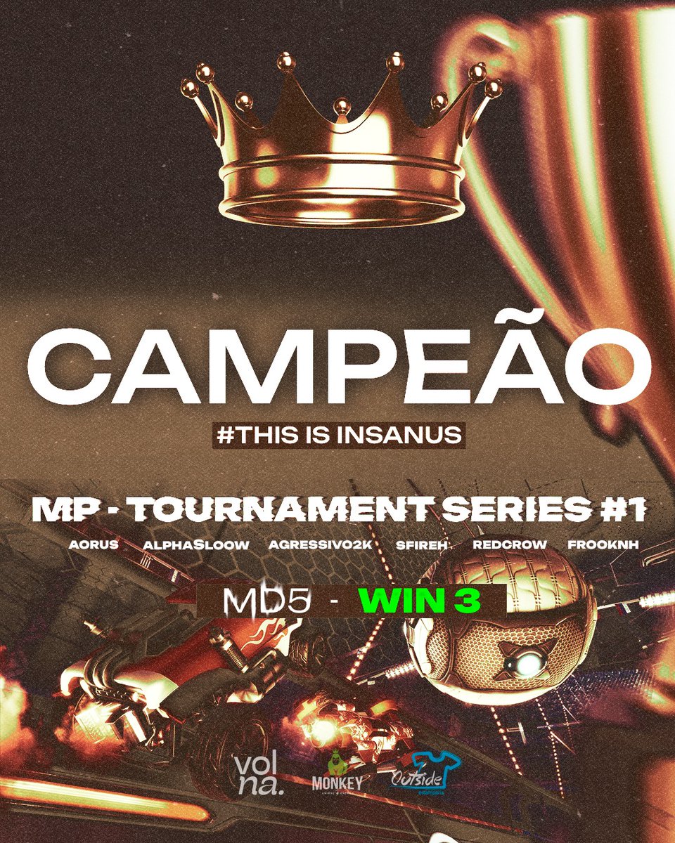 Anúncio ontem, campeão hoje 🧐😯

#GoINS #RocketLeague