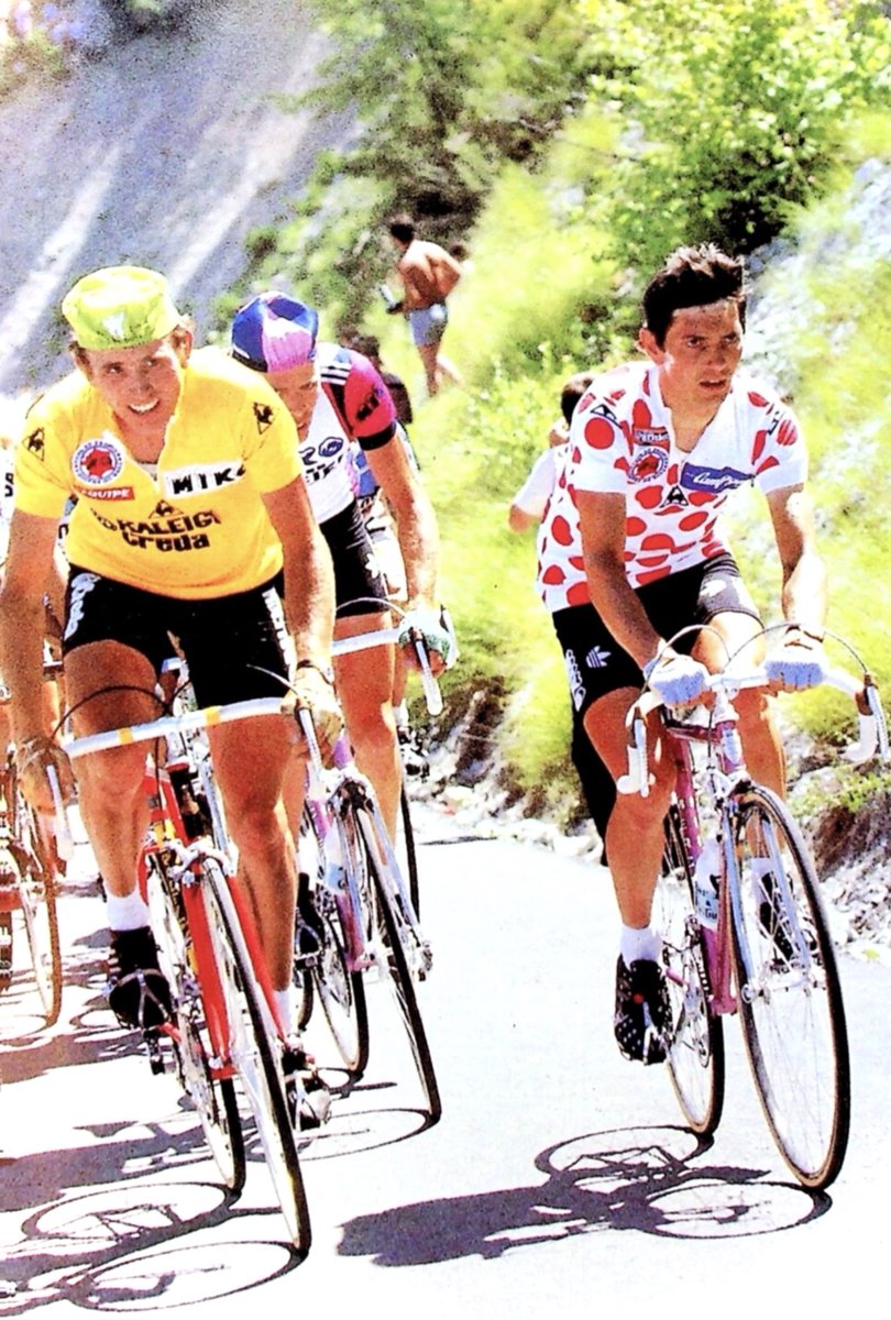 team_zoetemelk's tweet photo. Joop ZOETEMELK et Raymond MARTIN à l'assaut de Pra Loup, #TDF1980
🔥🔥 https://t.co/y1PCvxEckP