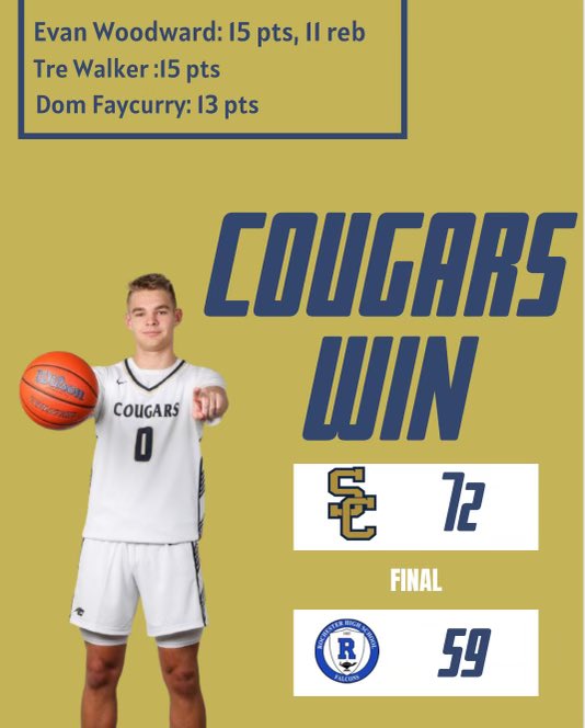 Stoney Creek Basketball (@stoneyhoops) on Twitter photo Make that two in a row for the Cougars as we take down our rivals @evanwoodward_15 led the way with 15 points and 11 rebounds, and senior guards <a href="/Tre87371683/">Tre Walker</a> and Dom Faycurry both get double figures to secure the win!!!🔥🔥
<a href="/JTBirdOlind/">Jeffrey T. Olind</a> <a href="/MIPrepZone/">MIPrepZone</a> <a href="/TheDZoneBBall/">The D Zone Basketball</a> <a href="/StoneyCreek_AD/">Stoney Creek AD</a> Make that two in a row for the Cougars as we take down our rivals @evanwoodward_15 led the way with 15 points and 11 rebounds, and senior guards <a href="/Tre87371683/">Tre Walker</a> and Dom Faycurry both get double figures to secure the win!!!🔥🔥
<a href="/JTBirdOlind/">Jeffrey T. Olind</a> <a href="/MIPrepZone/">MIPrepZone</a> <a href="/TheDZoneBBall/">The D Zone Basketball</a> <a href="/StoneyCreek_AD/">Stoney Creek AD</a>