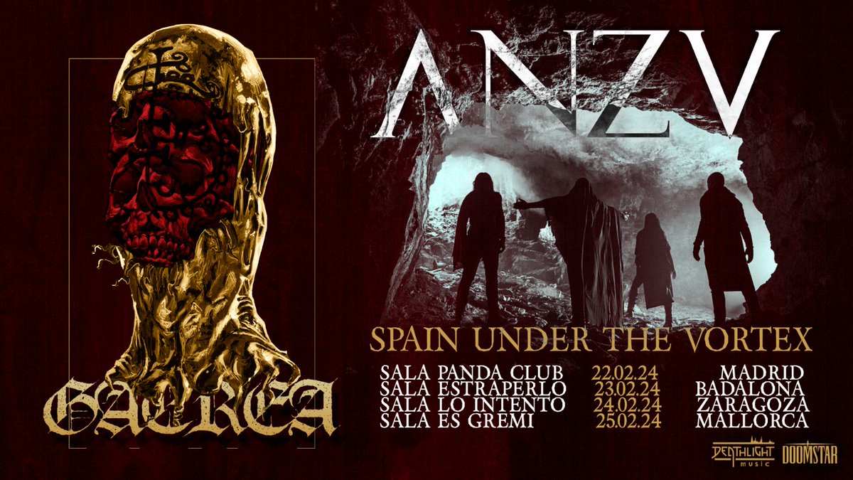 DeathlightMusic's tweet image. Spain Under The Vortex
Tickets en deathlightmusic.com