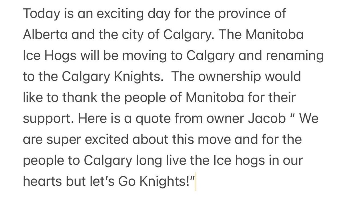 Calgary Knights tweet media
