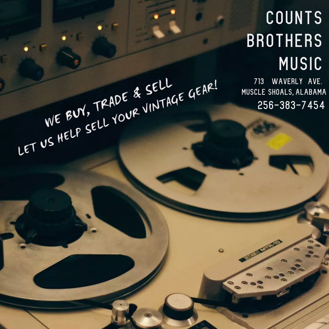 CountsBrosMusic's tweet photo. Call James for details on consignment sales! #Countsbrothersmusic #countsbrothers #muscleshoals #muscleshoalsmusic #music #instrumentsales #instruments #sales #guitars #drums #keyboards https://t.co/QAiNdLqFLN