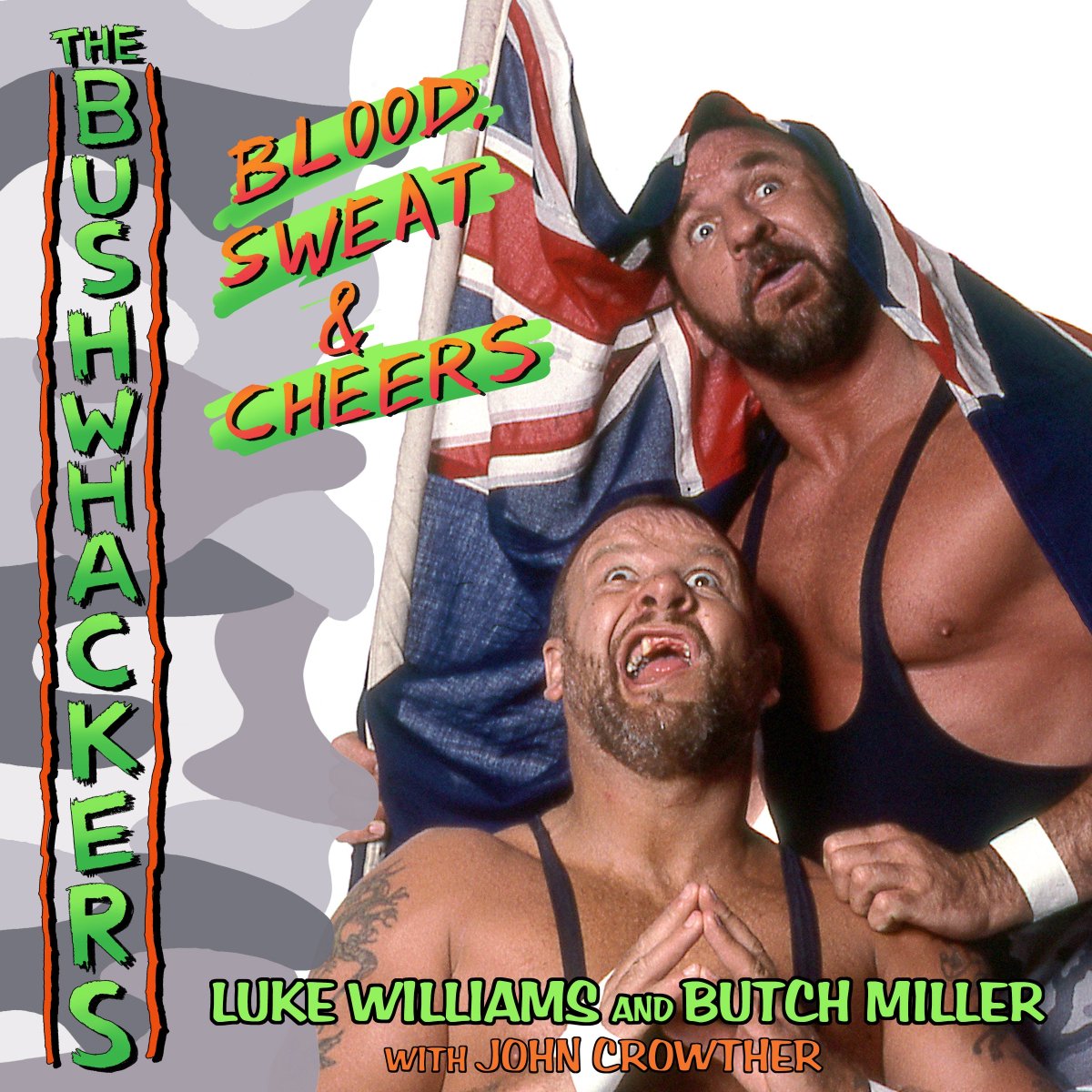 It's an exciting day as @BushwhackerLuke @RyanReidSpeaks & I have officially launched the audio version of The Bushwhackers autobiography, Blood, Sweat & Cheers. The audio version of the book is available on @amazon @Audible & @iTunes #bushwhackers #newrelease #wwe #wrestling