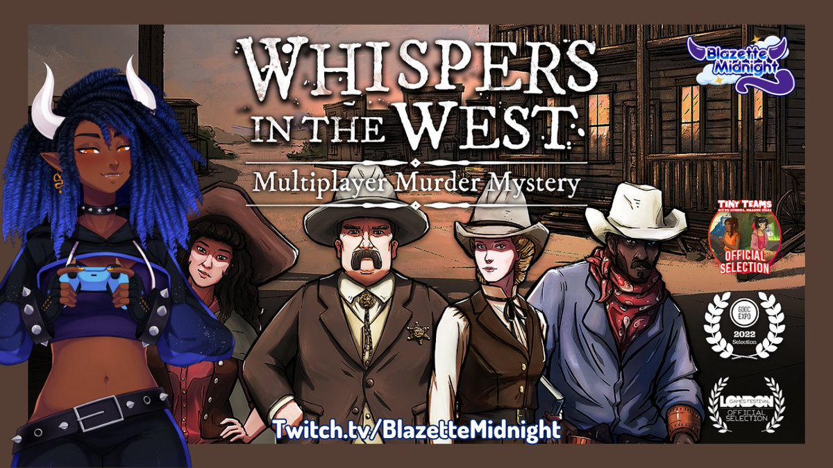 🐉💙🌙 Blazette Midnight 🌙💙🐉 (@blazettemidnite) on Twitter photo 🔴LIVE🔴
There's a new mystery in these streets! Thank you again to the kind devs over at <a href="/TeamDissonant/">Whispers in the West 🤠 Out now</a> for a code to the DLC! 💖🐉 🔴LIVE🔴
There's a new mystery in these streets! Thank you again to the kind devs over at <a href="/TeamDissonant/">Whispers in the West 🤠 Out now</a> for a code to the DLC! 💖🐉