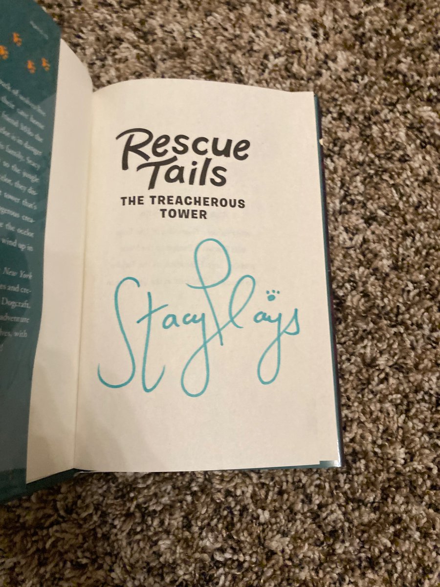 Llamaaazzz's tweet photo. my signed copy of rescue tails finally came!! cant wait to start reading🩷💞 @stacyplays @WildRescuers https://t.co/JDB8UtOKQL