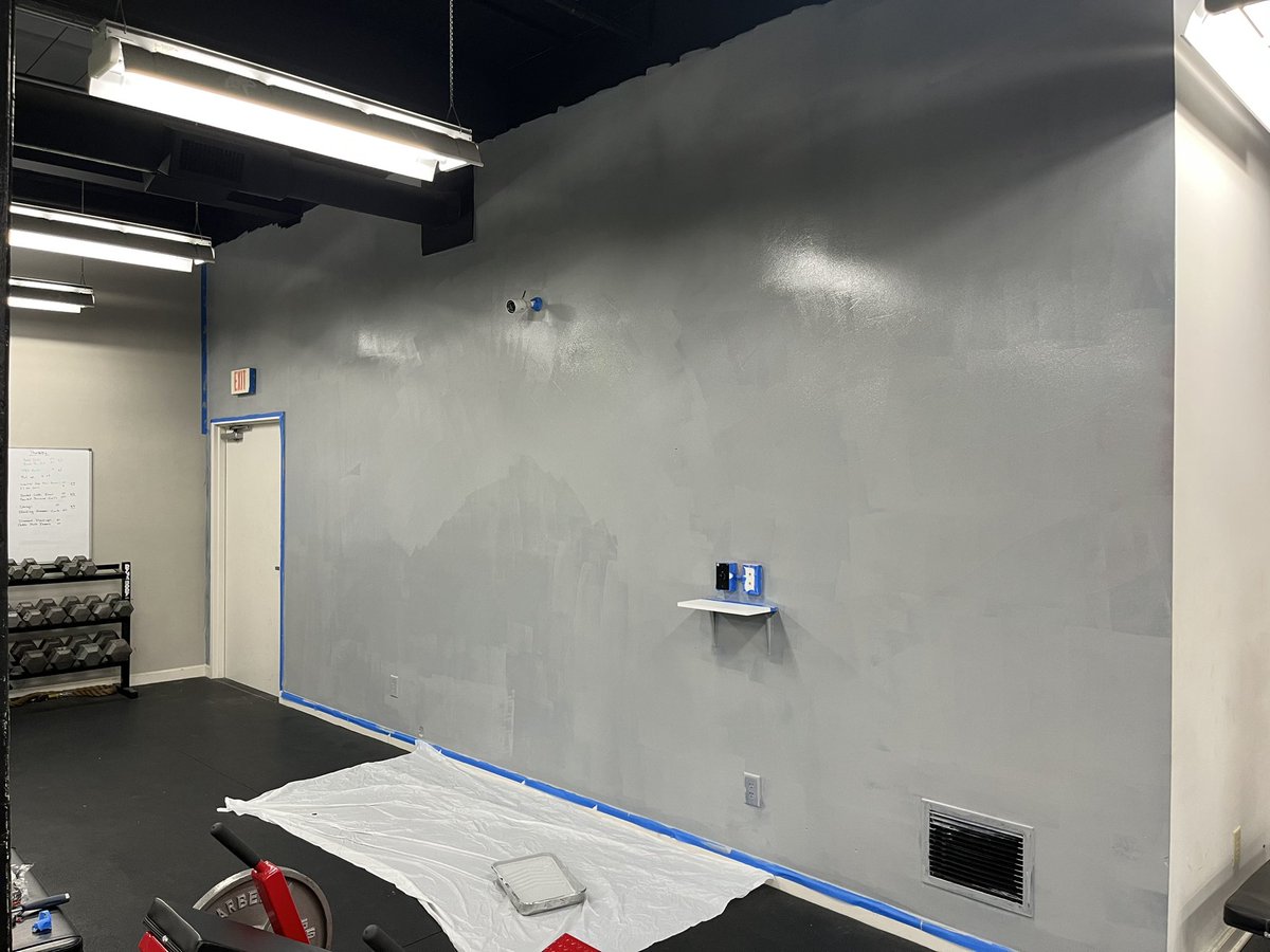 Pardon our mess! Over the next few weeks you will see some work being done while we update and upgrade some things around the gym! 

1st step… making room for one of our new Iron Phoenix logos!! #iron_phoenix_fitness #gym #downtownromega #trainwithkristy