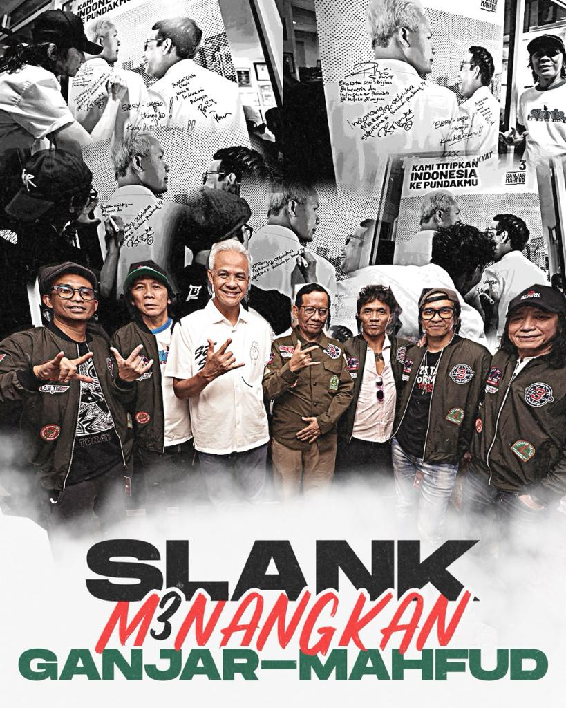 Inilah Sebuah Sikap!!!
Dulu Saya Berdiri Bersama Slank Untuk Mendukung Jokowi,Kini Saya Masih Berdiri Bersama Mereka Untuk Mendukung Ganjar.

Nggak Ada Tempat Buat Opa Ulik Bin Omon Untuk Menghancurkan Negeri Ini Dan Mencetak Mental Pengemis Pada Generasi Masa Depan Kita.