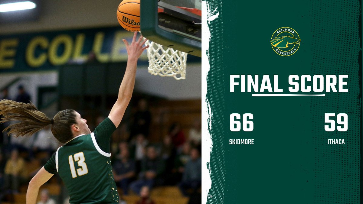 SkidmoreWBB's tweet photo. TBREDS with the weekend sweep 🧹🐎 💚

Senior Julia Blanck led the way with a double-double and a career HIGH 29 points! Blanck also grabbed 12 rebounds and had 3 assists 🤩 Cassie Davidson and Maddie Meyer both chipped in 8 points each #giddyup🐎 https://t.co/2eWqeWmXCs