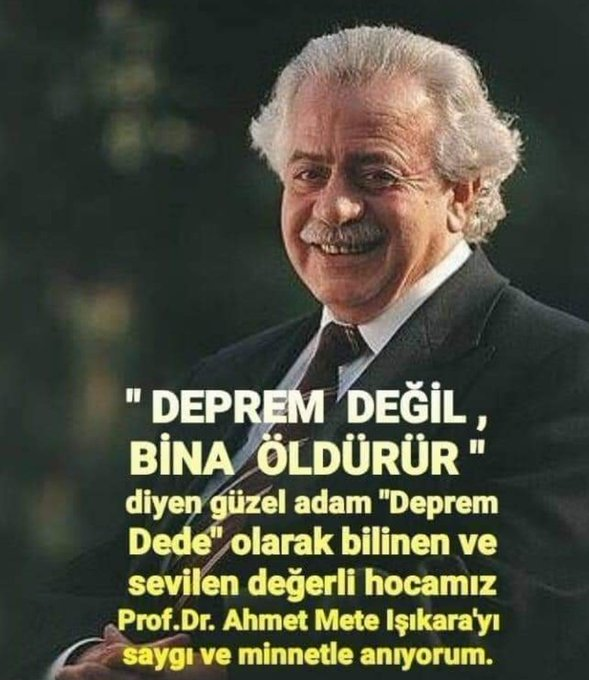 zllktlr's tweet photo. #DepremDede #AhmetMeteIşıkara Anısına  saygıyla https://t.co/a4Pt93AlTp