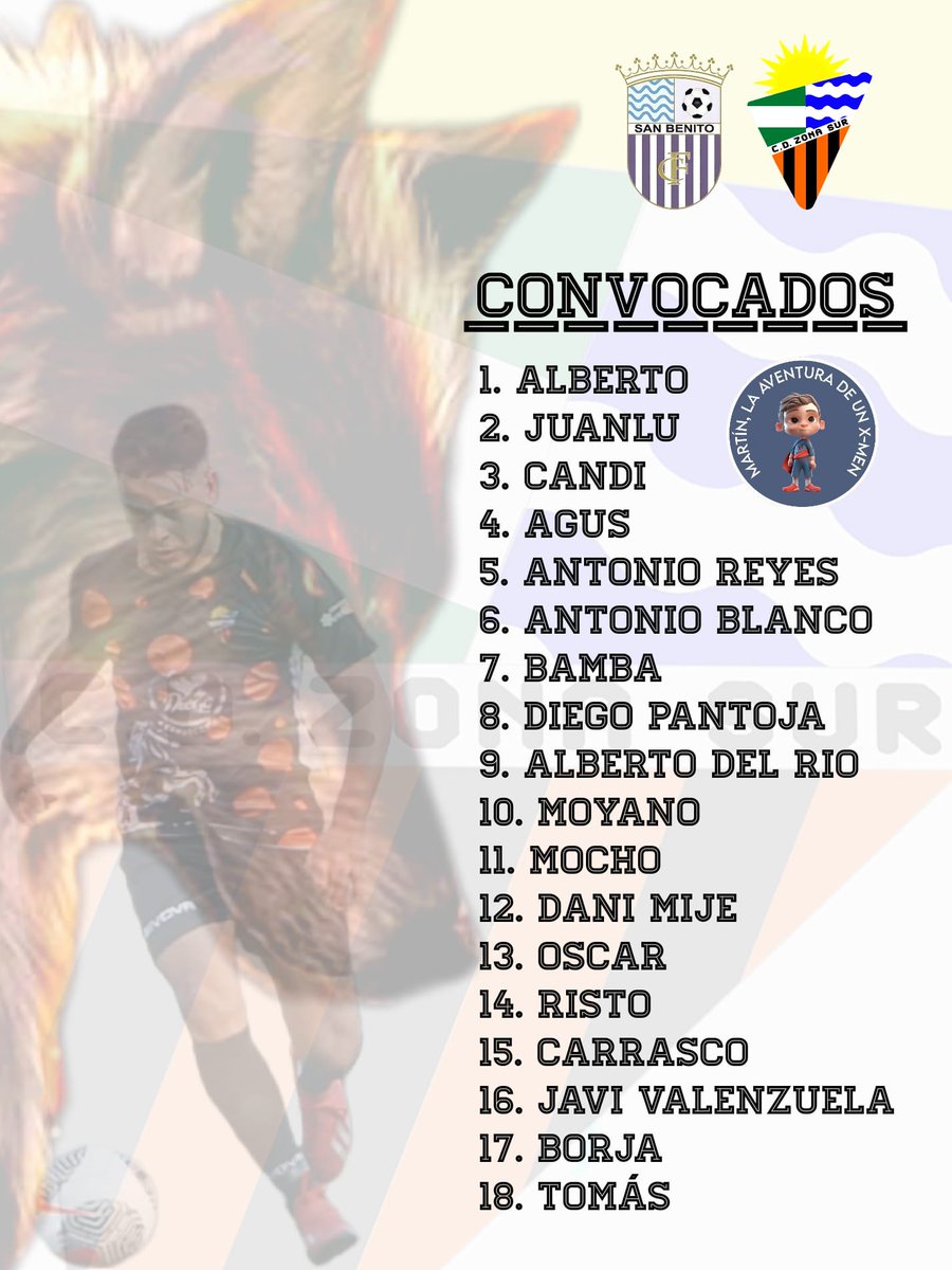 Convocatoria de nuestro senior!!