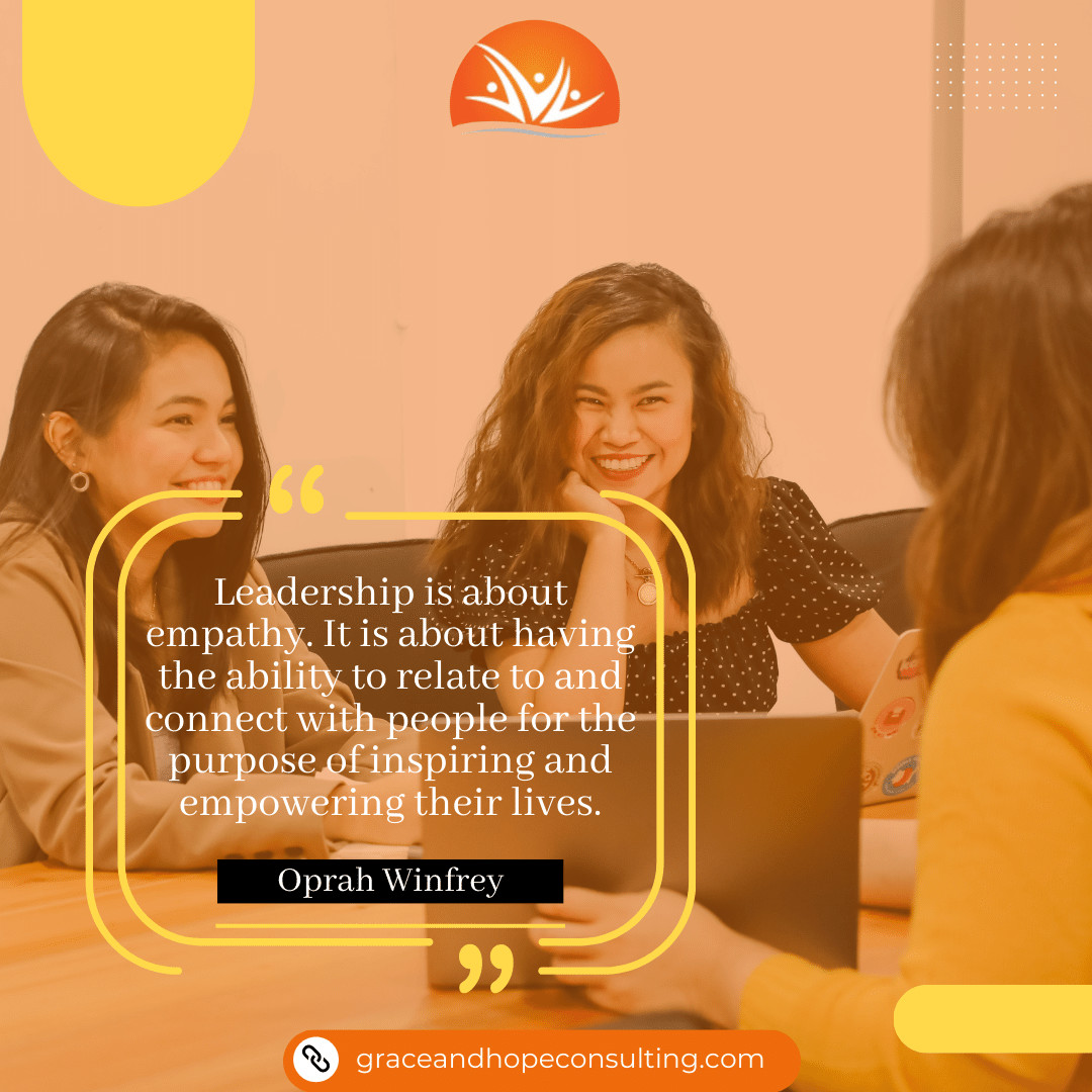 Leadership is about empathy. It is about having the ability to relate to and connect with people for the purpose of inspiring and empowering their lives.
~Oprah Winfrey

#EmpathyDrivenLeadership #InspireEmpowerConnect #LeadershipRevolution #EmpatheticLeadership #InspireThrough