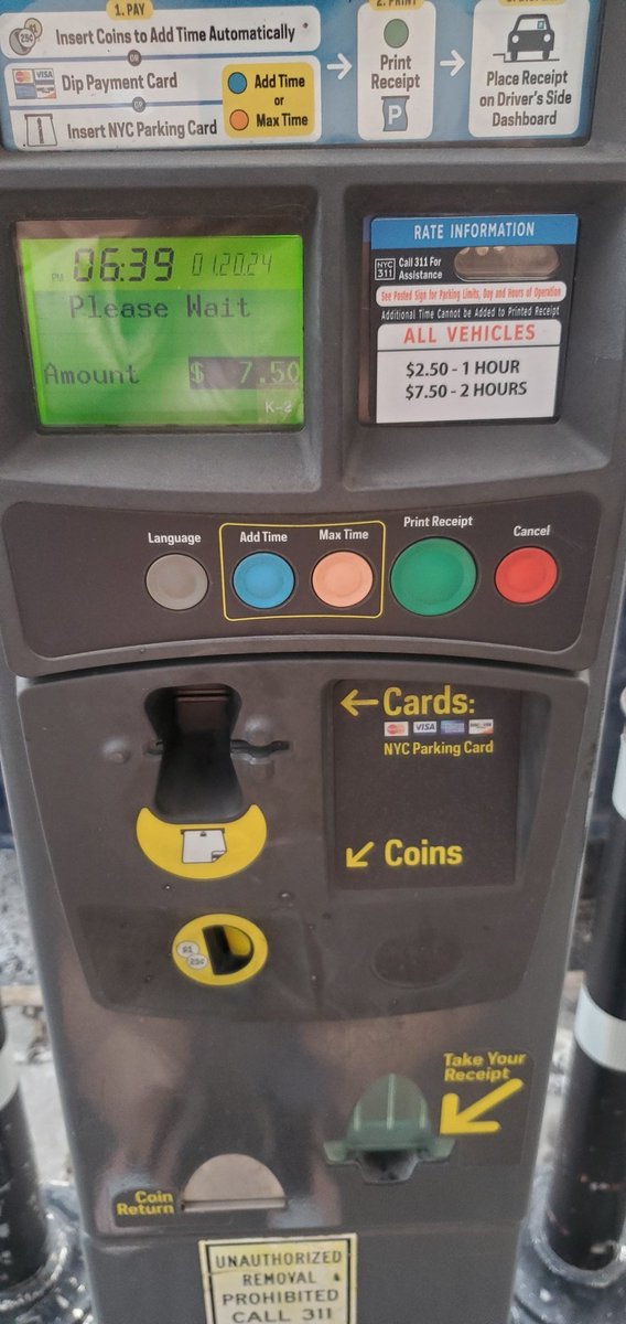 SlimTrimSound's tweet photo. @NYC_DOT Scammers the MATH IS NOT FCKING MATHING WTF IS WRONG WITH YALL?! 

$2.50 X 2 DOES NOT EQUAL $7.50 https://t.co/nY1a1IAjDD