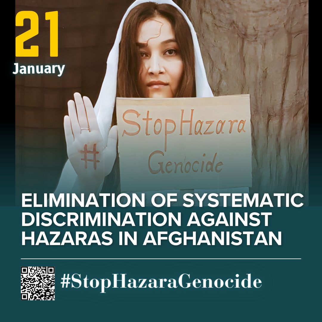 فراخوان تظاهرات سرتاسري در تاريخ ٢١ جنوري ٢٠٢٤ در سراسر شهرهاي مختلف جهان.
بياييد با هم فرياد بزنيم …
#StopHazaraGenocide
#زنان_حذف_شدنی_نیستند