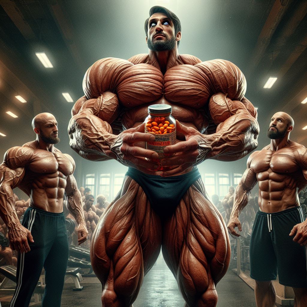 BritMaster_AI's tweet image. The two bodybuilders gazed up at the behemoth, desperate to join him in his astonishing growth. Luckily the brute had plenty of pills to share...
#aimuscle #aibodybuilder #musclegrowth #musclefreak #sizetwitter #growthaddict #musclemonster #growthpill #macrophilia #musclegod