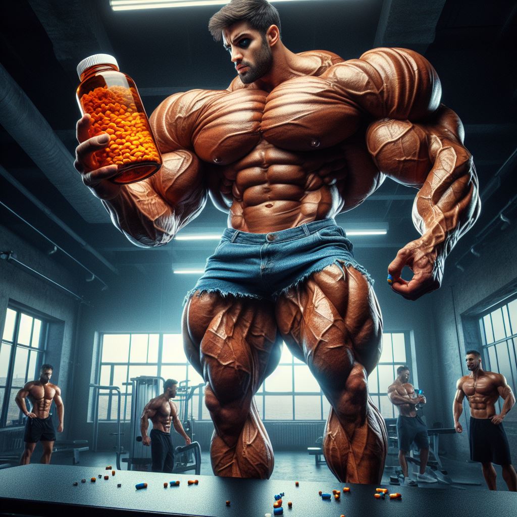 BritMaster_AI's tweet image. In a matter of days he&apos;d gone from aspiring bodybuilder to muscle freak. His giant hand gripped the pills that would turn him into a god...he is ready to ascend
#aimuscle #aibodybuilder #musclegrowth #musclefreak #sizetwitter #growthaddict #growthpill  #musclegiant #macrophilia