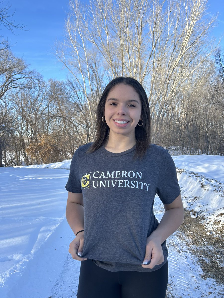 I’m excited to announce that I have committed to Cameron University!! I want to thank my coaches, family and friends who have helped me get to where I am now!