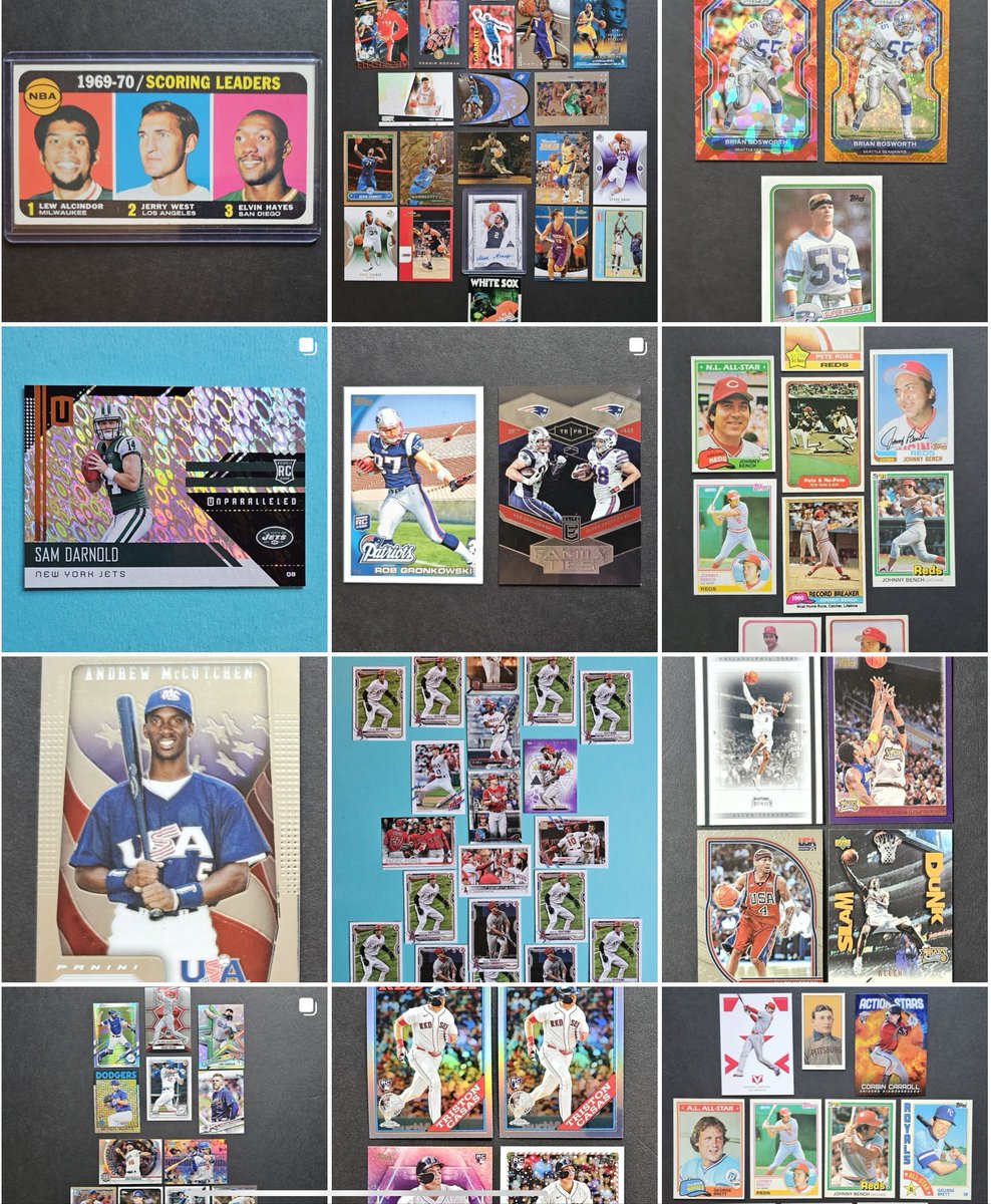 JB_Hobby's tweet photo. Awesome new lots up for sale! #Bid for the win! ➡️https://t.co/F0JVRs2qtI ⭐️⭐️#Kareemabduljabar #baseballcards #footballcards #basketball #ShoheiOhtani #dodgers #49ers #nfl #mlb #nba #rickeyhenderson #prospects #vintagecards #smallbusinessowner ⭐️⭐️ https://t.co/HZiTbvJgka