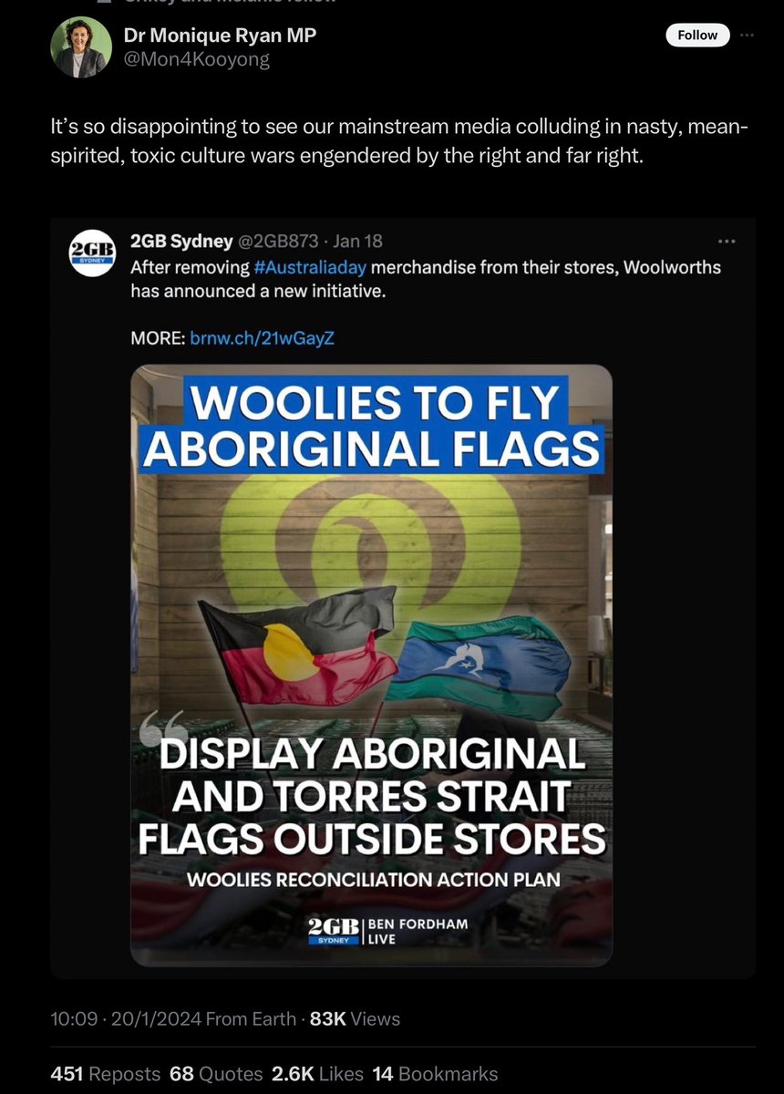 KinoGate's tweet image. Wails about "culture wars" while &amp;lt;checks notes&amp;gt;... engaging in a culture war. 🥴🫠 #auspol #sTeals #TealsareRed #Tealsout