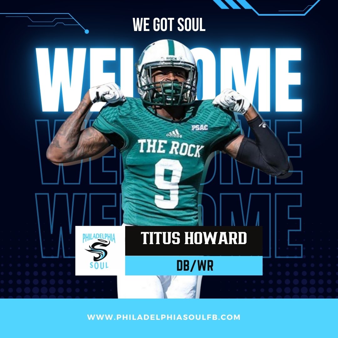 phillysoulfb's tweet image. Welcome to the Soul Titus Howard!!
@boutdat_6 🔊🔊