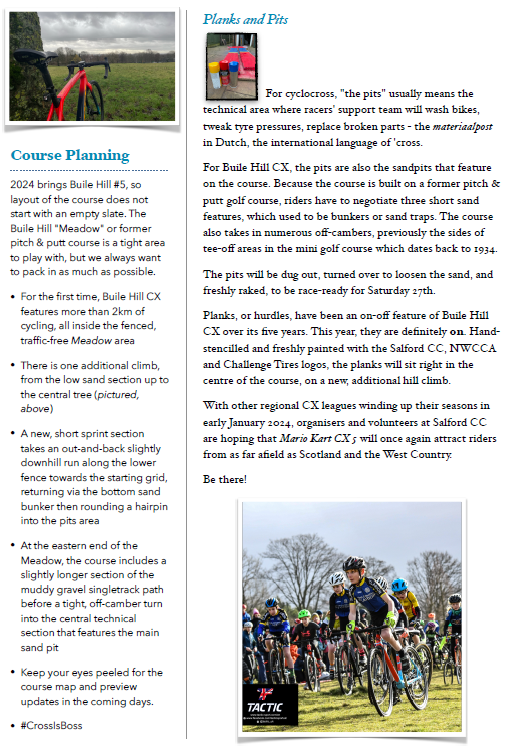 Some 'newsletter' content from Salford CC ahead of next Saturday's season finale.... 

Remember to enter by end of Tuesday!  britishcycling.org.uk/events/details…