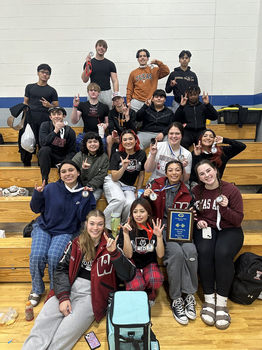 These kids showed up and competed today!!! The Girls team placed 2nd overall at the meet!! Had a-lot of Boys &amp; Girls hit multiple PRs today and place individually! They keep getting better! <a href="/TxHSPWL/">THSPA</a> <a href="/thswpa/">THSWPA1</a> <a href="/Weiss_ABC/">WeissAthleticBooster</a> <a href="/WeissHighSchool/">Weiss High School</a> <a href="/WeissSoftball/">Weiss Softball</a> <a href="/WeissFootball/">Weiss Football</a> #PackStrong