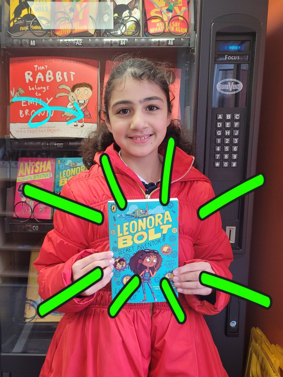 Another free book from our vending machine! Well done to this week's Home Reading Superstar!