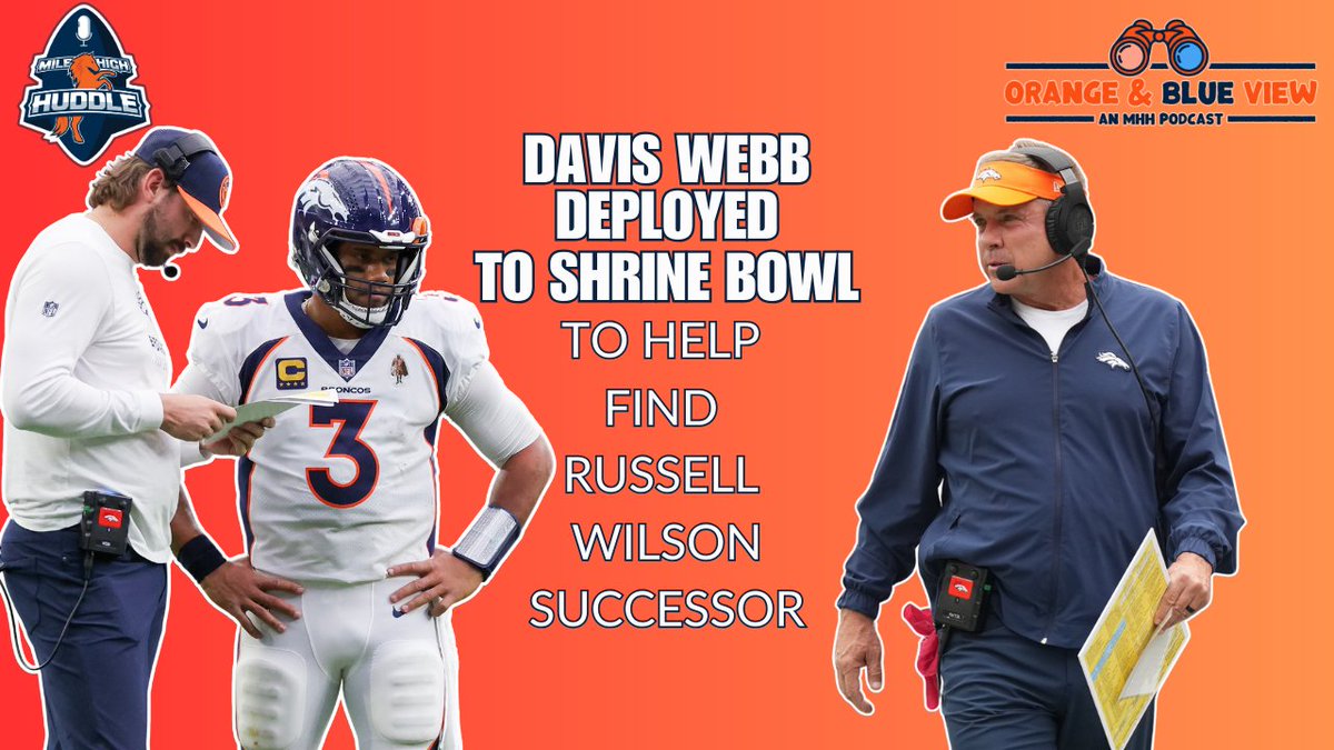 MileHighHuddle's tweet photo. Right now on #Twitch! @RonWhiteNFL & @DylanVonArxMHH sift through the latest #Broncos news & rumors, including:
โข QBs coach #DavisWebb tapped as the West team's OC at the #ShrineBowl.
โข An advantage in the QB search?
https://t.co/vPHQyXP7V2 https://t.co/AeXqkeZVUw