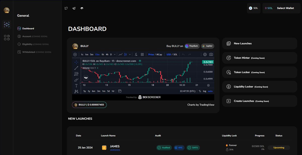bullypad_sol's tweet image. 📣🗣️  BULLYPAD LAUNCHPAD IS LIVE 🗣️ 📣

Bullies, the last couple of days were very calm and this for a specific reason. 

We were building. 

I am very proud to announce that we are live with the BULLYPAD V1. 

💥🔗 bullypad.io🔗💥

We will host from the 25th January…