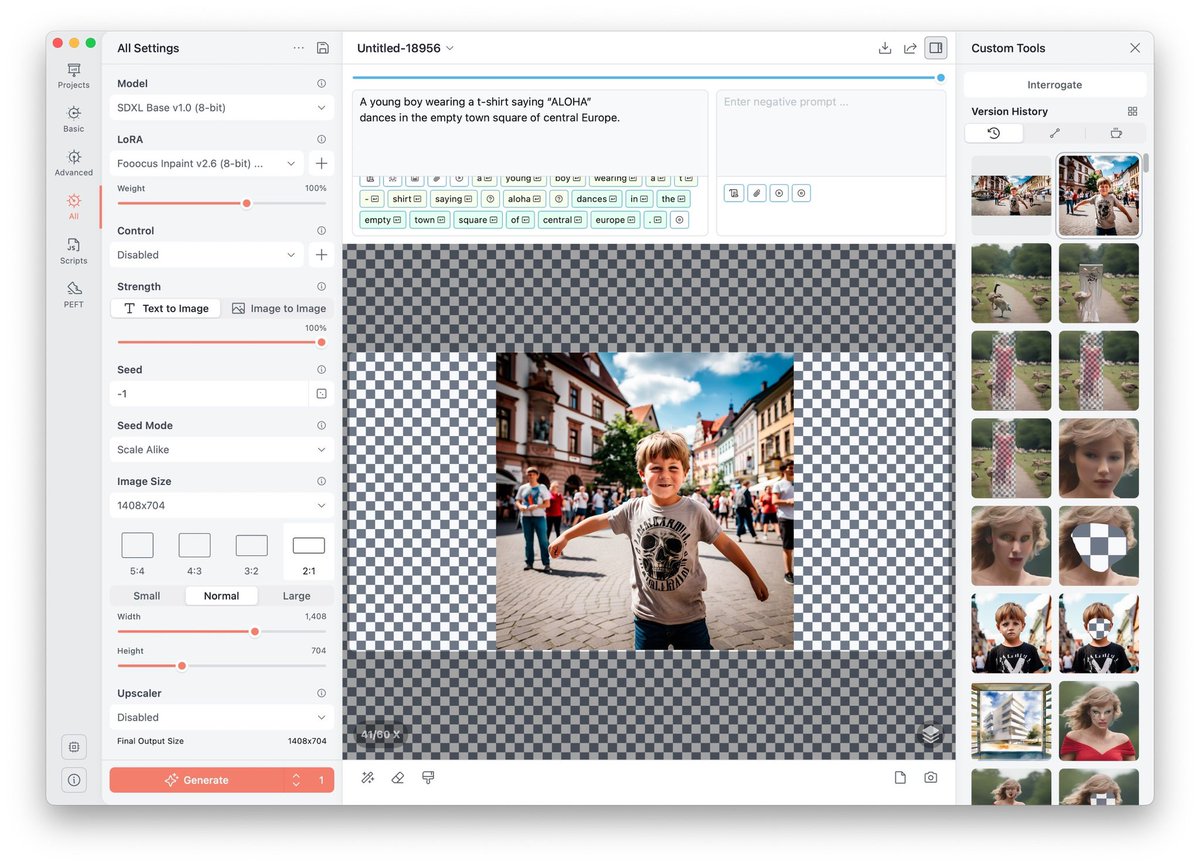 drawthingsapp's tweet image. It can also be used with different base model, so it matches the original style better. Enjoy!