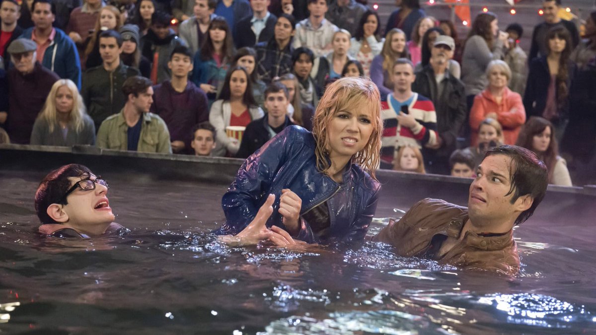 faithmadelay's tweet image. 10 years ago today, the Sam and Cat episode ‘TheKillerTunaJump: #Freddie #Jade #Robbie’ premiered on Nickelodeon.