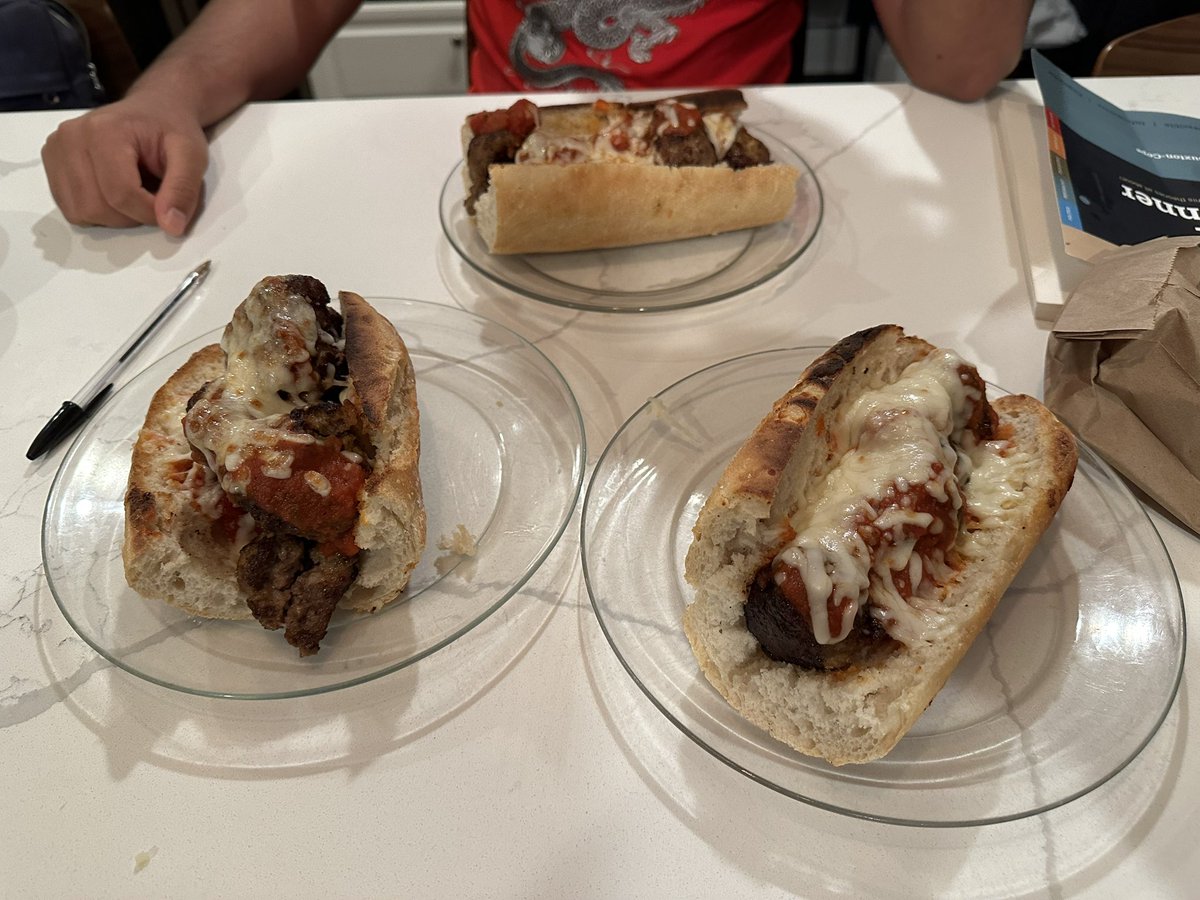 Homemade meatballs for meatball subs!. Yum!