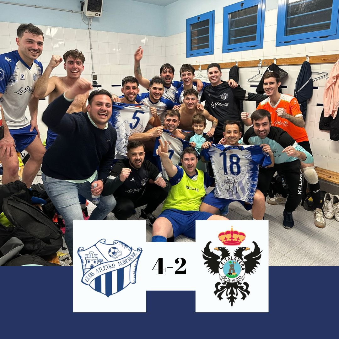 Victoria de mucho mérito por 4️⃣-2️⃣ ante un <a href="/CFTalavera/">CF Talavera de la Reina</a> que no para de crecer, ¡Seguimos dando guerra!