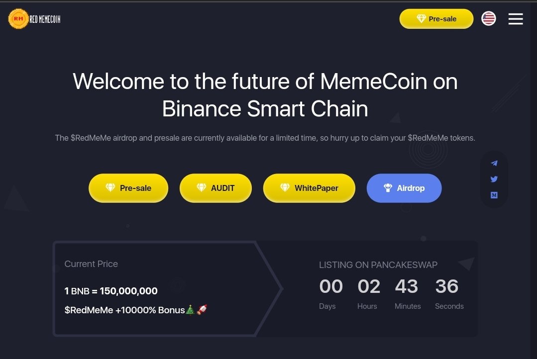 RedMemeCoin's tweet photo. Pre-sale closing soon! 🕒 Don't miss out on your chance to secure your spot with the unique 10000% super bonus! 🌟 Make your purchase now and seize this exclusive offer! 

https://t.co/J6mq6RjpW0

#presale #memecoin #Bitcoin #Ethererum #redmemecoin #buynow
#NFTs  #airdrop https://t.co/XLhTc7Verg