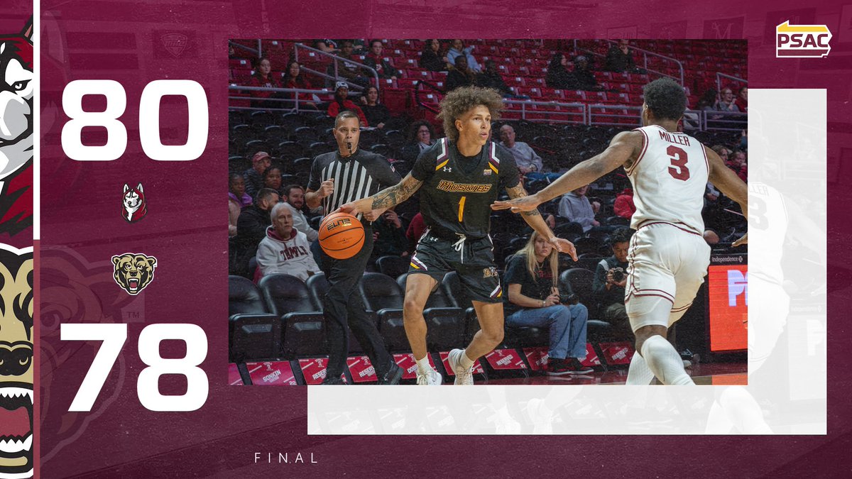 HUSKIES WIN!!

A last-second block from Desmond Freeman helped lift <a href="/BUHuskiesMBB/">BU Men's Basketball</a> to victory over Kutztown!

📰: tinyurl.com/43k8yw2b 

#Unleashed