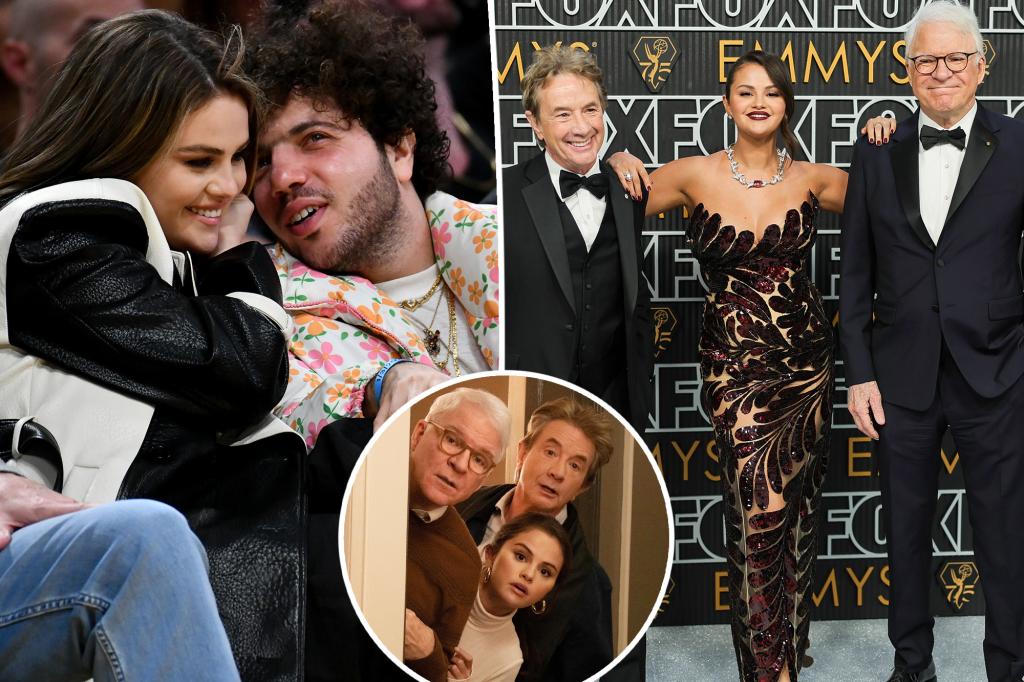 Selena Gomez introduces boyfriend Benny Blanco to fatherly figure co-stars Steve Martin, Martin Short trib.al/0tFXRsZ