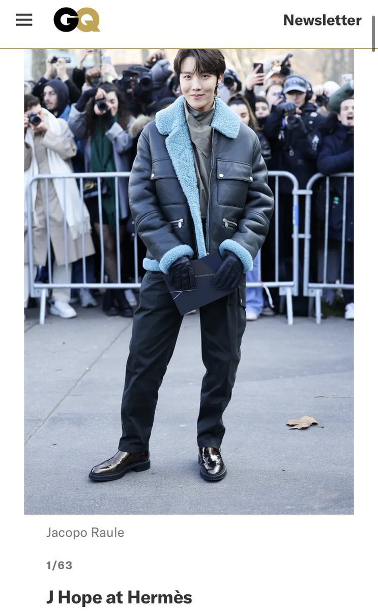 MapOfTheHoseok's tweet photo. “The best celebrity style from the men’s shows” by GQ (2023) 

1. j-hope at Hermès 
17. j-hope at Dior 
24. j-hope at Louis Vuitton 

2023 PFW was hoseok’s playground 😭 miss those days so bad 🤧

#jhope https://t.co/elUbz0wQci