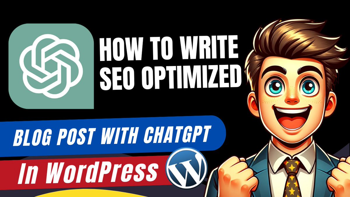 JustDreamItMedi's tweet photo. Master the art of SEO-optimized blogging in WordPress with ChatGPT! 🚀 Check out our latest video for tips and tricks on crafting top-notch content. 📝💡 #SEO #ContentWriting #WordPress #ChatGPT #BloggingTips 📈 Watch now:  https://t.co/Lc6WWVp2DU @YouTube https://t.co/LdJZU5kKlg