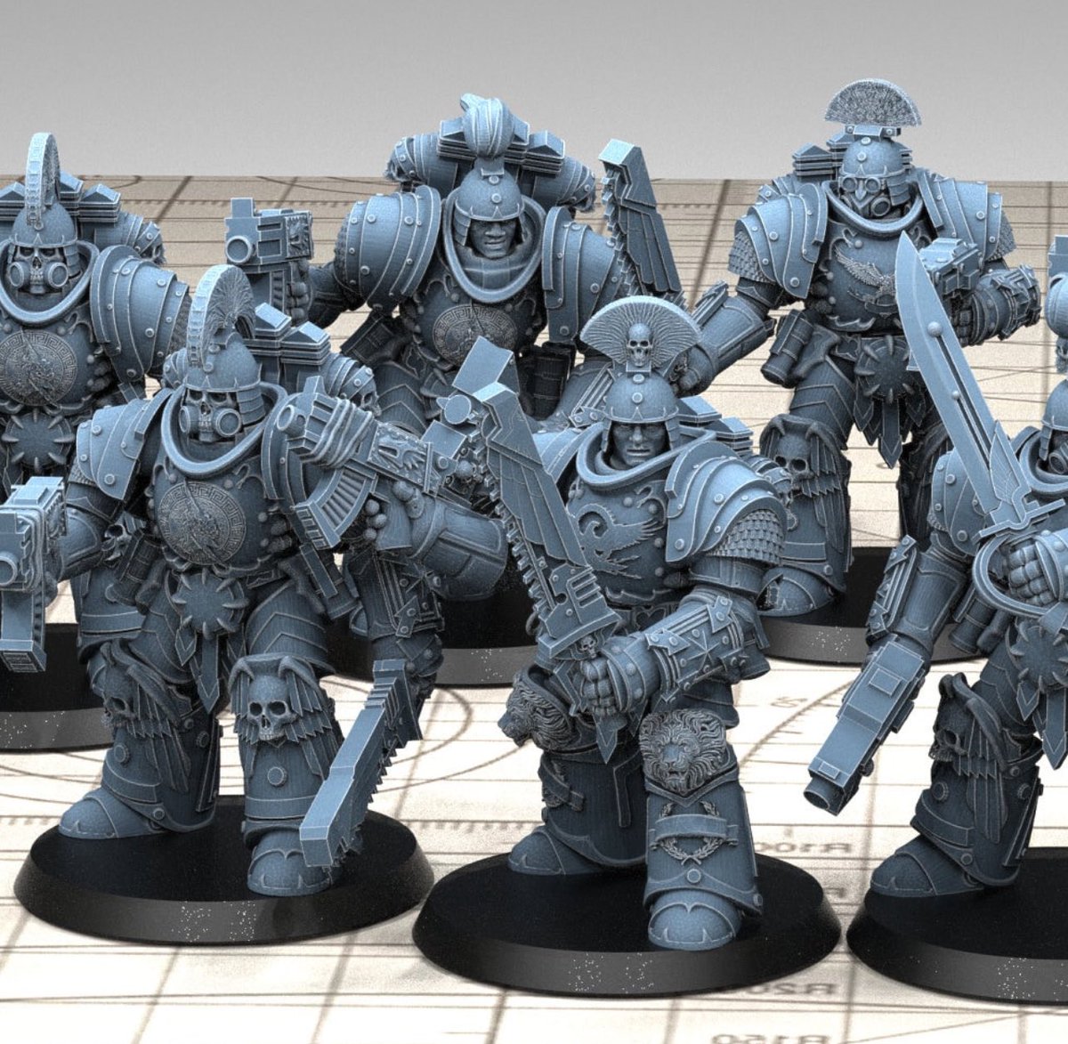 WarhammerHeresy's tweet photo. Definitely starting a Thunder Warriors inspired, Space Marine army. 

The question is, which chapter do they proxy for? 

#Warhammer #WarhammerCommunity https://t.co/JjkGRSBIGD