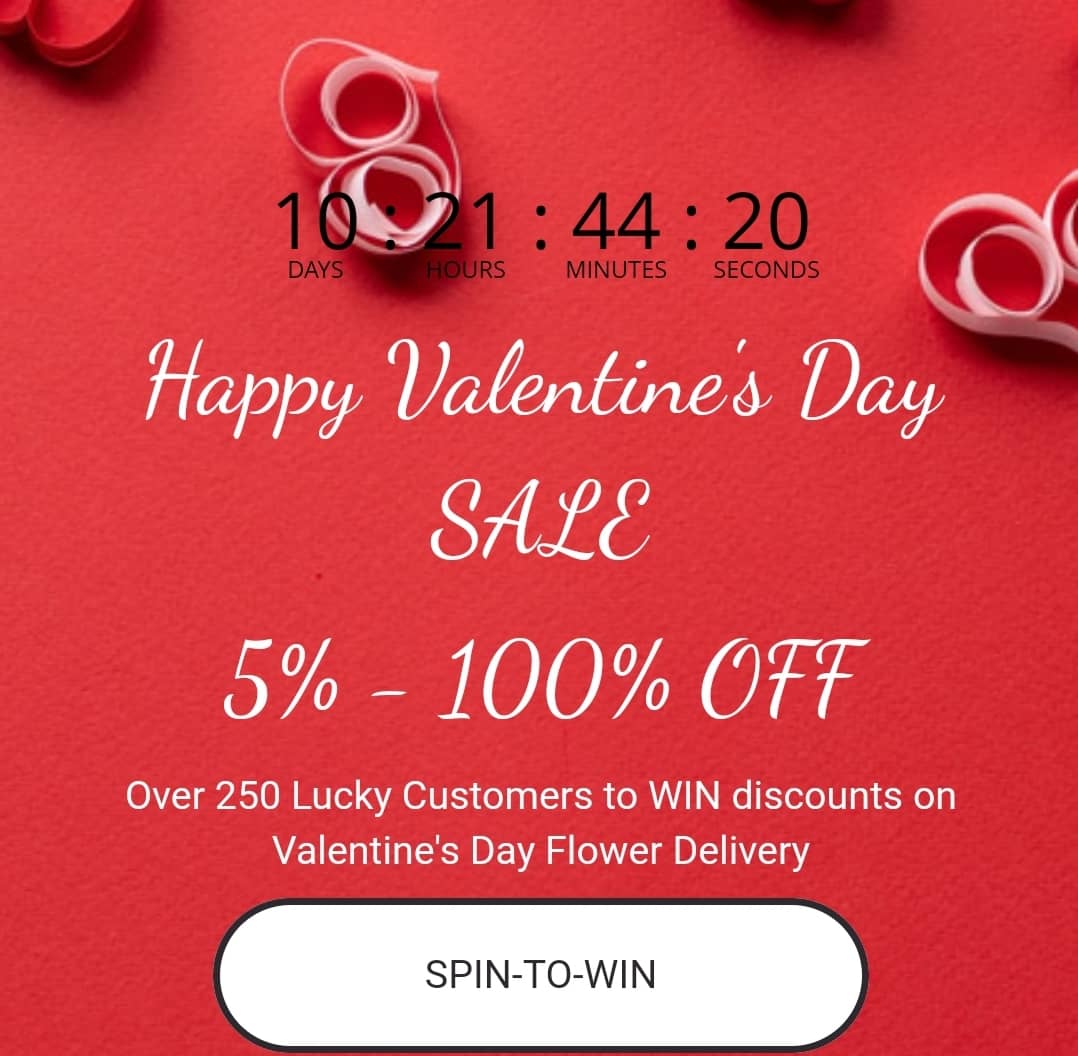 dialaflower's tweet image. Dial A Flower's 'Spin-To-Win' Valentine's Day promotion is back!

For all the details, read the Terms and Conditions: dialaflower.co.ug/terms-valentin…

 Don't miss out on the chance to make this Valentine's Day extra special! 🥰

#DialAFlower #ValentinesDay2024 #SpinToWin