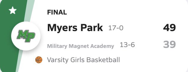 SoMeck4AHoops (@someck4ahoops) on Twitter photo Still unbeaten at 17 - 0 <a href="/MyersParkWBB/">Myers Park WBB</a> upends <a href="/MilitaryMagnetE/">Military Magnet Academy</a> in todays (1/20) lone SoMeck action. Still unbeaten at 17 - 0 <a href="/MyersParkWBB/">Myers Park WBB</a> upends <a href="/MilitaryMagnetE/">Military Magnet Academy</a> in todays (1/20) lone SoMeck action.