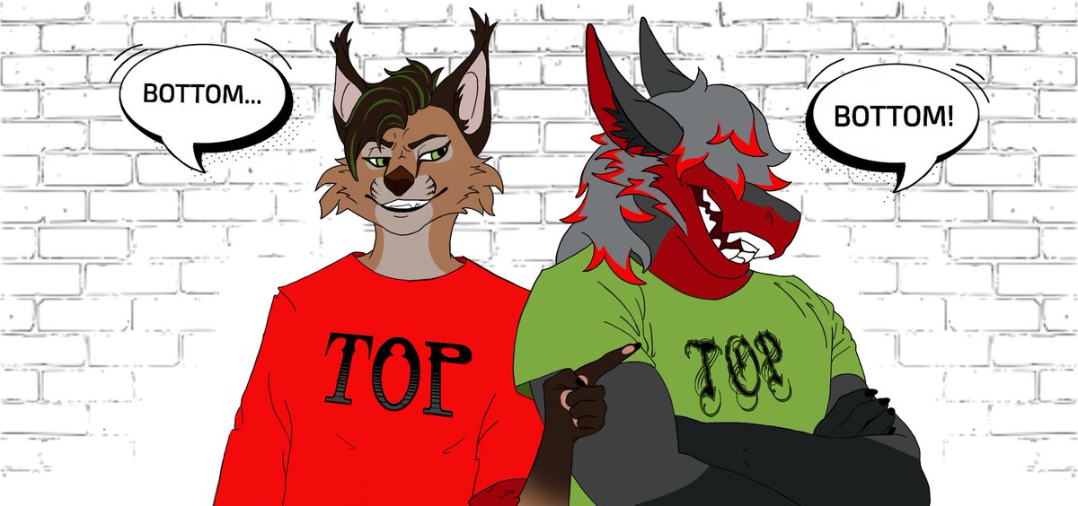 FiskFox's tweet image. The "tops" commission done for @Yeet_God_GMM