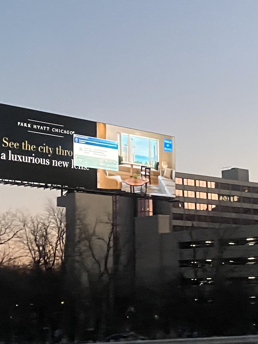 <a href="/WindowsinPlaces/">Windows in Strange Places</a> electronic billboard at O’Hare International Airport