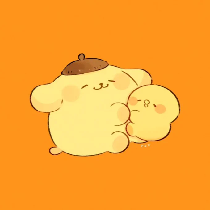 ポムポムプリンにぎゅっ...