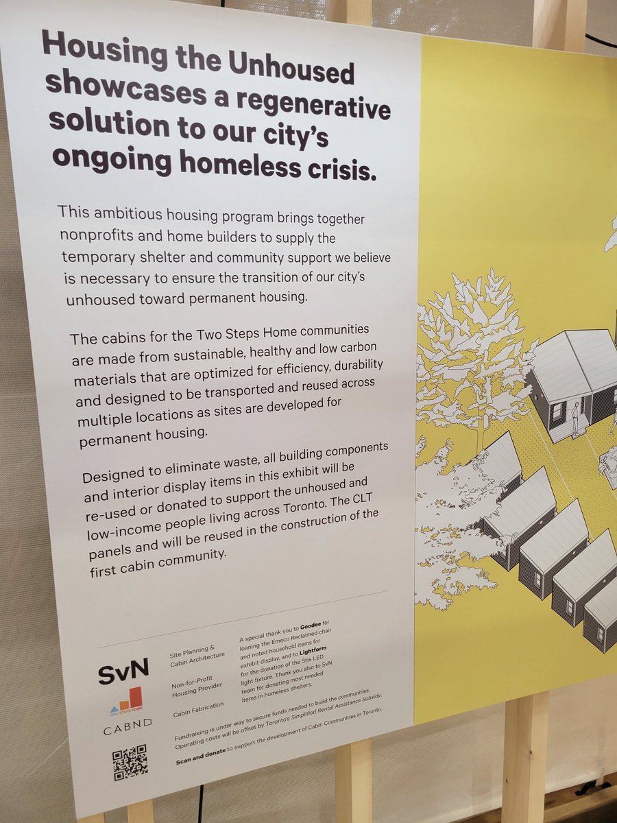 MYorke27's tweet photo. Housing the Unhoused ~ prototype in #CLT by #SVNArchitecture on show floor at the @IDSToronto Part of The Future Neighborhood hub, show runs till 5pm Sunday at Toronto's / Canada's #1 convention & teadeshow facility ~ @MTCC_Events
#TwoStepsHome #InteriorDesign @SeeTorontoNow https://t.co/quSv3rxfZ5