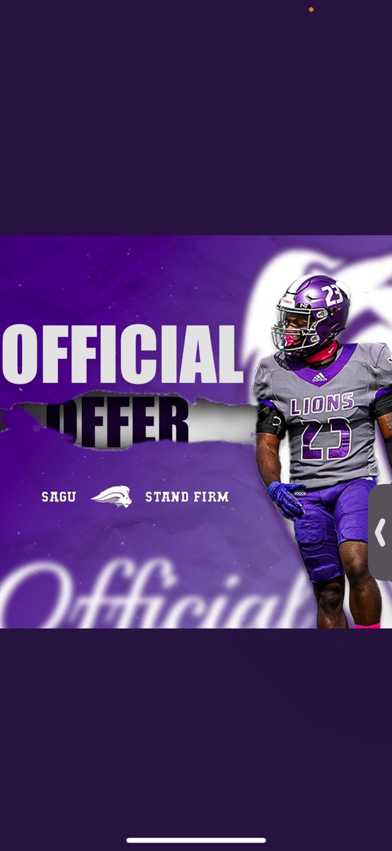 AGTG Blessed to receive my second offer from SAGU @coach_hudgins @SAGU_Football @CoachP2827 @RLC550 @GarrettxKenny #STANDFIRM