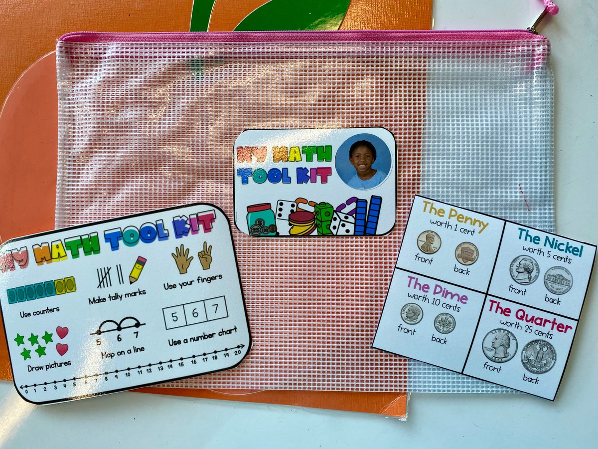 Students are loving having their own math toolkits to use whenever they’d like! The toolkits especially came in handy this week when counting coins. 🪙 I was inspired by @MrsKoehler_CE and <a href="/reiff_rachel/">Rachel Reiff</a> 🧮💕 Always learning.