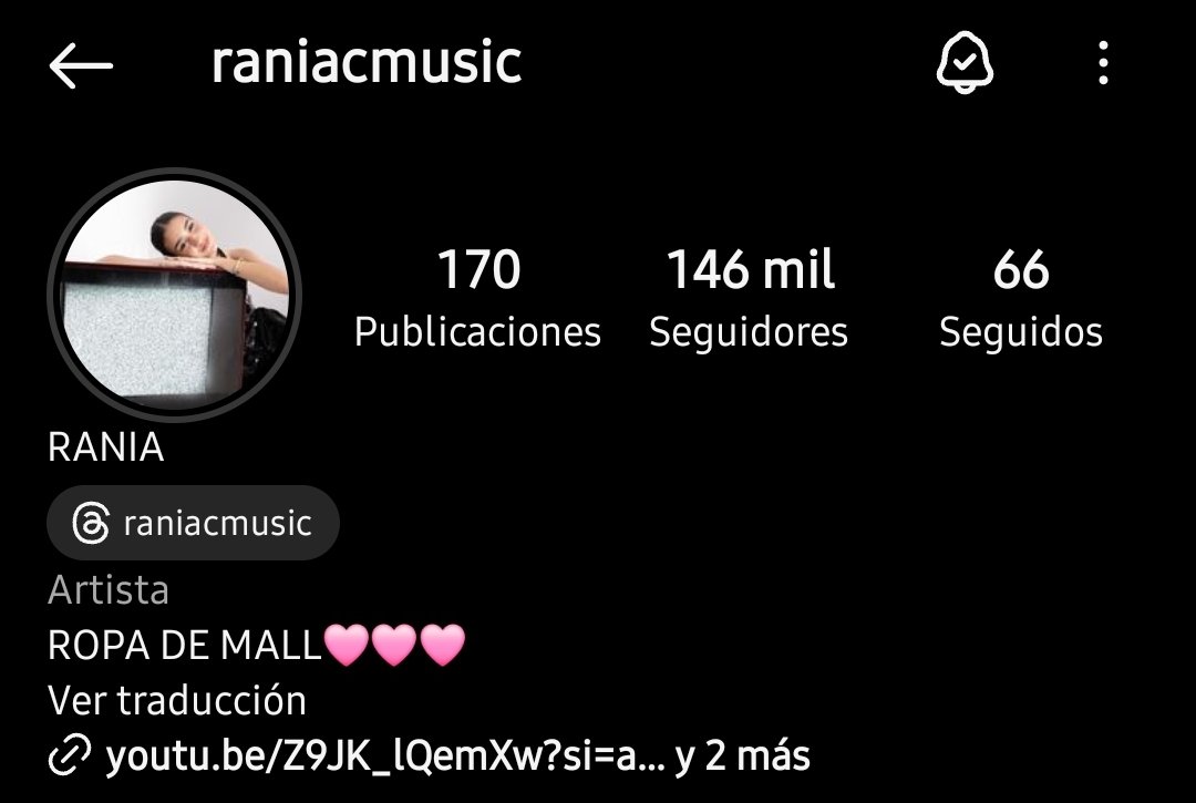 raniacmusicpy's tweet photo. @Raniacmusic ya supera los 146mil seguidores en @instagram https://t.co/CZNRHuB3Le