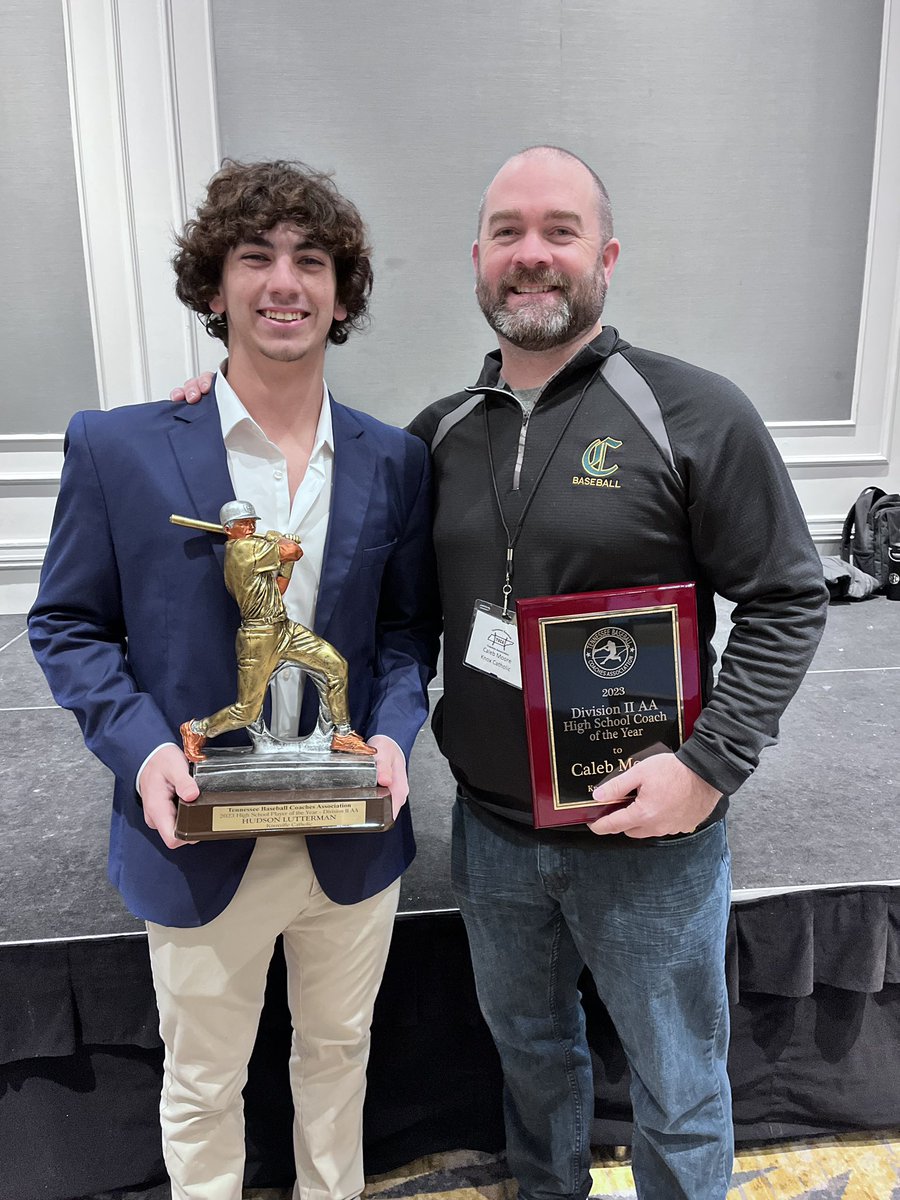 kchs_baseball's tweet photo. @LuttermanHudson picked up 2023 D2-AA State Player of the Year honors and @calebmoore16 received the 2023 D2-AA Coach of the Year honors https://t.co/d4IzHuqQlQ